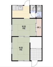 高屋町旭210・211借家の間取り画像