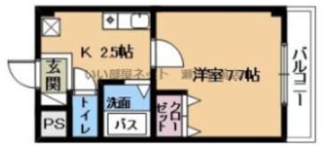 スタジオビジュの間取り画像