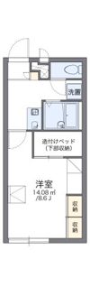 レオパレスやまきたの間取り画像