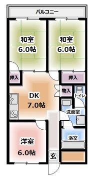 レジデンス浅田の間取り画像