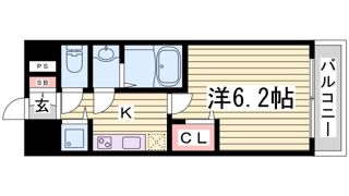 グランカリテ神戸ハーバーランド前の間取り画像
