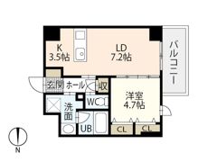 GRAND Bellefare 京橋の間取り画像