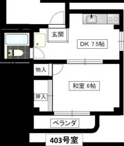 中京第二グリーンビルの間取り画像