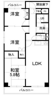 アリベ国富IIの間取り画像