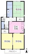 セントラルコート鷹子A棟の間取り画像