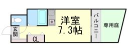 六甲カーサ・デ・ピエドラの間取り画像
