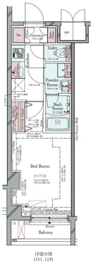 プラシア蒲田 THE GRAND RESIDENCEの間取り画像