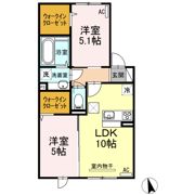 Dーroom神坂の間取り画像