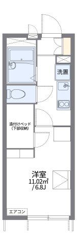 レオパレス川崎大師の間取り画像