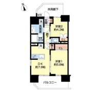ネベル鶴瀬の間取り画像
