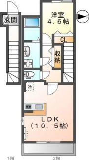 ベース新田南 Ⅱの間取り画像