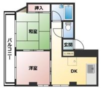 タキーハイツの間取り画像