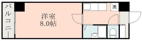 ライオンズマンション上通の間取り画像
