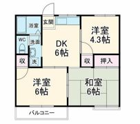 コーポちとせの間取り画像