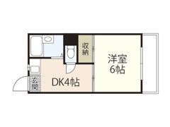 コーポ築山の間取り画像