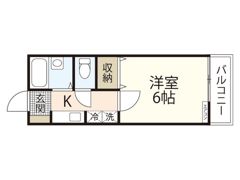 若草コーポ山縣の間取り画像