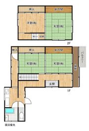 石橋借家の間取り画像