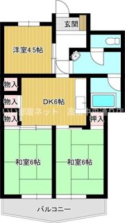 港マンションの間取り画像
