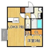 D-ROOM桜 本城の間取り画像