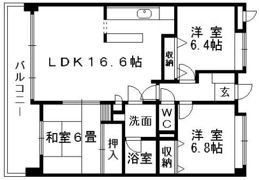 レイクサイドテラスの間取り画像