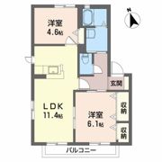 サニーコート A棟の間取り画像