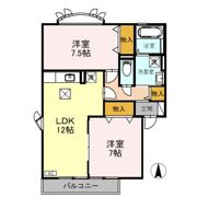 アザレアパーク Dの間取り画像