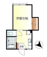 北岡ハイツの間取り画像