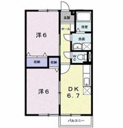 フラワーヒルズ Bの間取り画像