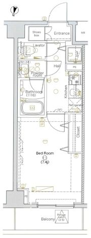 DIPS北千住の間取り画像