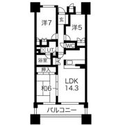 リーザス大阪の間取り画像