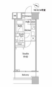 ファーストリアルタワー新宿の間取り画像