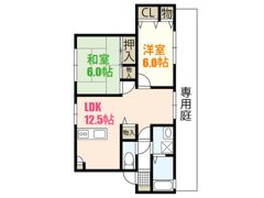 クレールまさもとBの間取り画像