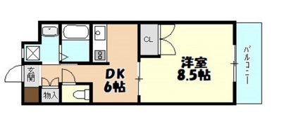 クレール長楽寺の間取り画像