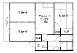 ディアス村上B棟の間取り画像