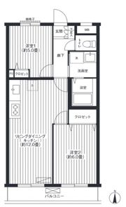 ベルヴィ新城の間取り画像