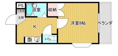 クレール谷本の間取り画像