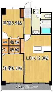エクセレント本城の間取り画像