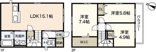 サンハイムG棟の間取り画像