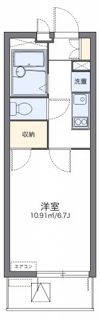 レオパレスグリーンフラットFの間取り画像