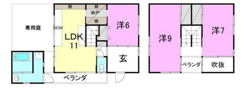 コテージ重光の間取り画像