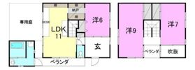 コテージ重光の間取り画像