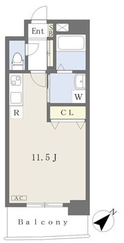 アンベリール紺屋町の間取り画像