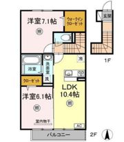グラシューヴェルジェ A棟の間取り画像