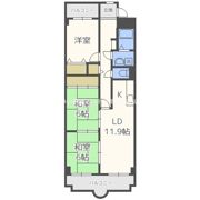 サンシャイン朝日が丘の間取り画像