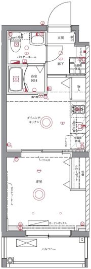 ユリカロゼAZ墨田イーストの間取り画像