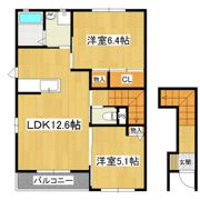 グリーンハイツH棟の間取り画像