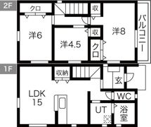 リースホーム上志段味E棟の間取り画像