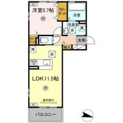Maison Bonheur（メゾン ボヌール）の間取り画像