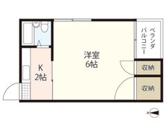 コーポオカモトの間取り画像
