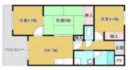 ハッピーハイツ”88の間取り画像